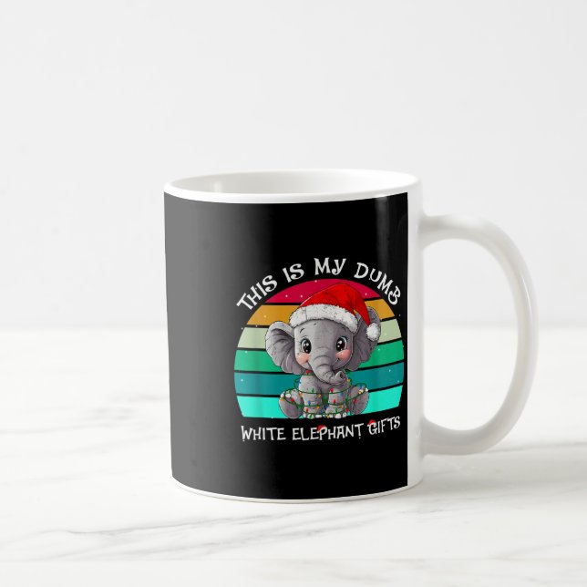Caneca De Café This Is My Dumb White Elephant Christmas Xmas Unde (Direita)