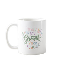 This Is My Growth Year Pastel Inspirational Mug