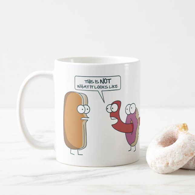 Caneca De Café This is not what it looks like (Com Donut)