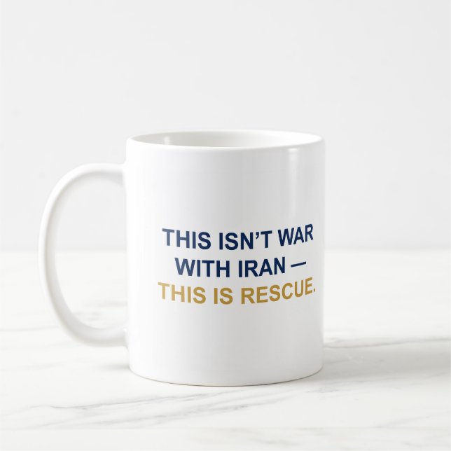 Caneca De Café This Isn’t War With Iran Mug (Esquerda)