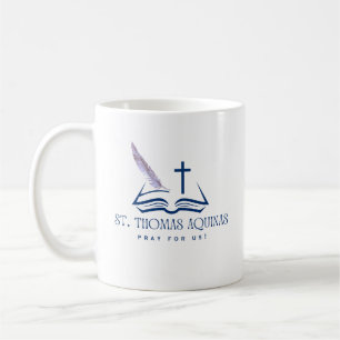 Caneca De Café Thomas Aquinas, Reze Por Nós Mug
