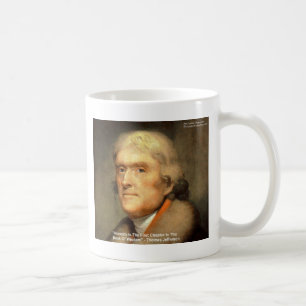 Caneca De Café Thomas Jefferson, "Honestidade", dons de sabedoria