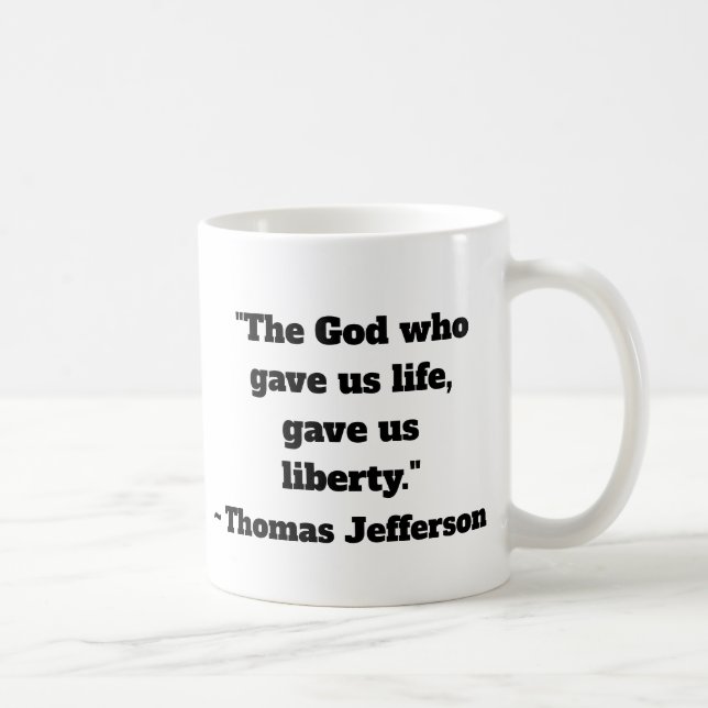 Caneca De Café Thomas Jefferson Liberty Coffee Mug (Direita)