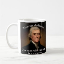 Thomas Jefferson Presidente do Dia da Mug Patrióti