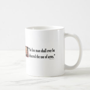 Caneca De Café Thomas Jefferson sobre Direitos Humanos