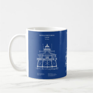 Caneca De Café Thomas Point Shoal Lighthouse - Maryland - AD