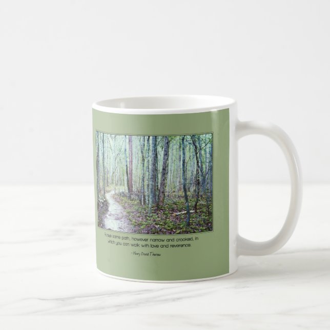 Caneca De Café Thoreau: caminhada com amor e reverência (Direita)