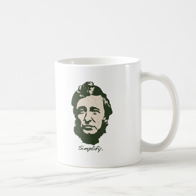 Caneca De Café Thoreau - simplifique (Direita)