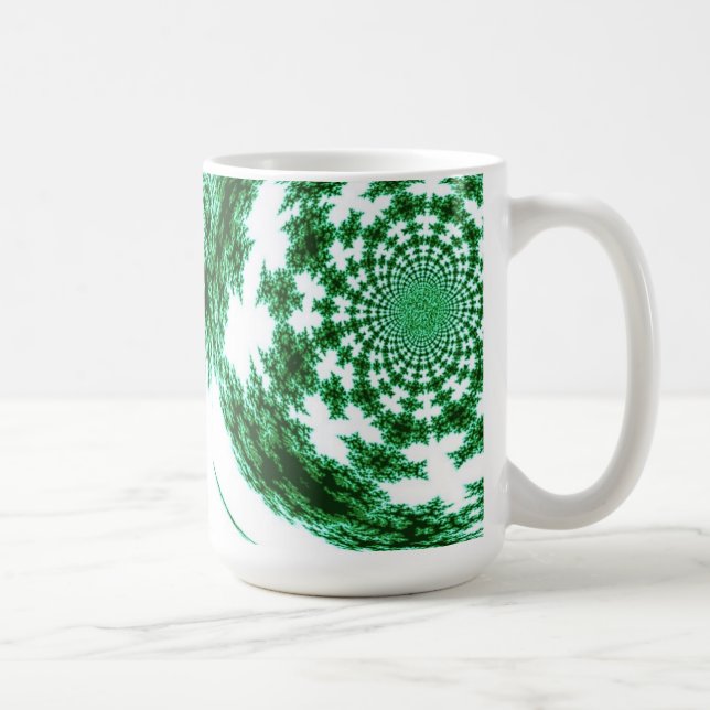 Caneca De Café Thread de rotação verde (Direita)
