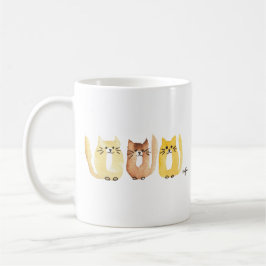 Caneca De Café Three Cats