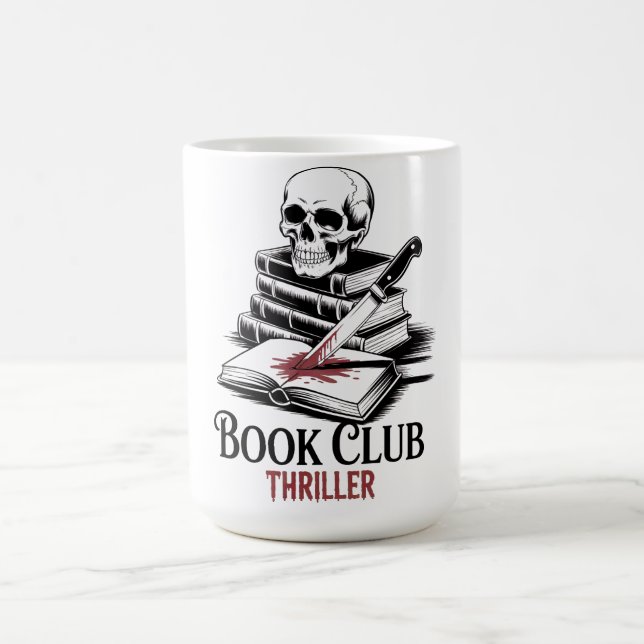Caneca De Café Thriller de Clube do Livro (Centro)