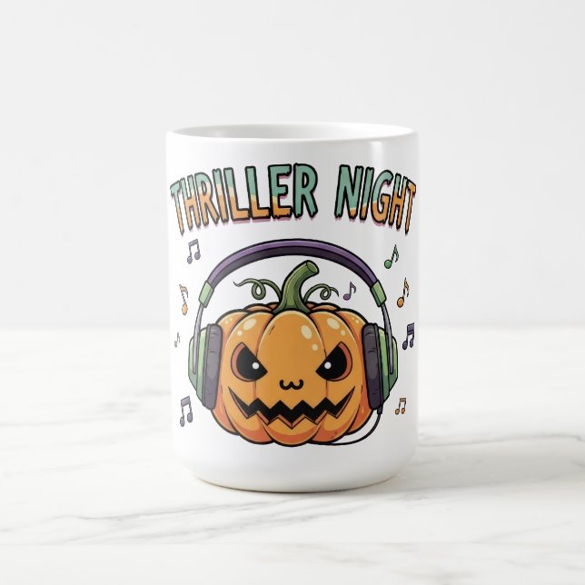 Caneca De Café Thriller Night Pumpkin Halloween (Centro)
