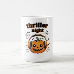 Caneca De Café Thriller Night Pumpkin Halloween