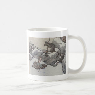 Caneca De Café Thumbelina e Mouse Princesa Winter Fairy Tale