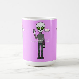Caneca De Café Thunder_Cove da Alienígena de Onda Amigável