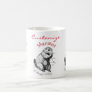 Caneca De Café Thunder_Cove de Animais Marmotes