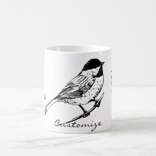 Caneca De Café Thunder_Cove de Chickadee com prego preto