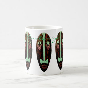 Caneca De Café Thunder_Cove de Máscara Longa Tiki