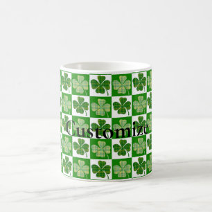 Caneca De Café Thunder_Cove do Padrão Shamrock