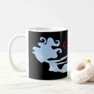 Caneca De Café Thunder_Cove do Swimmer da Sereia Azul