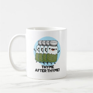 Caneca De Café Thyme Após Thyme Cute Herb Pun