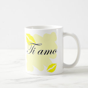 Caneca De Café Ti amo - Italiano eu te amo