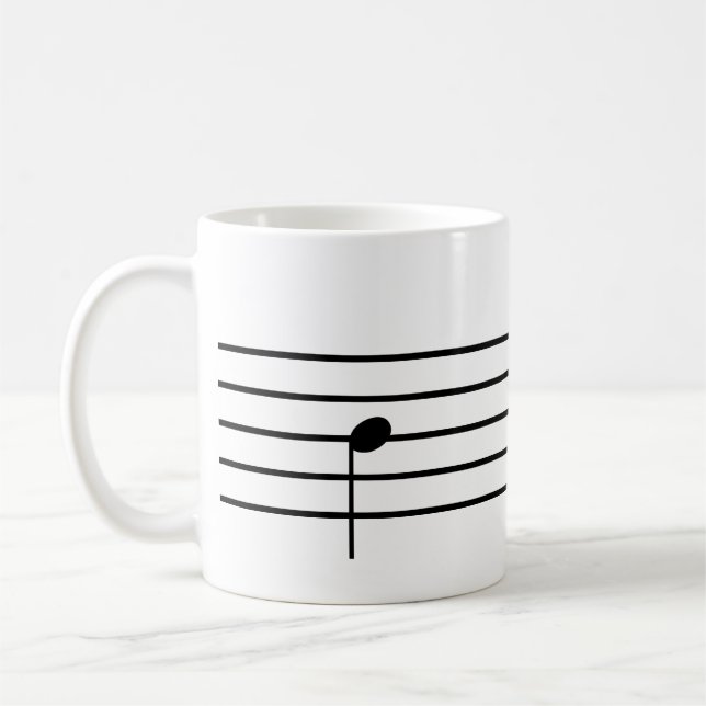 Caneca De Café Ti Music Note Tea Mug (Esquerda)
