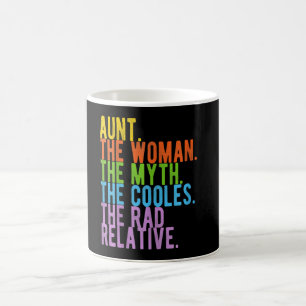 Caneca De Café Tia A Mulher O Mito O Presente Mais Legal