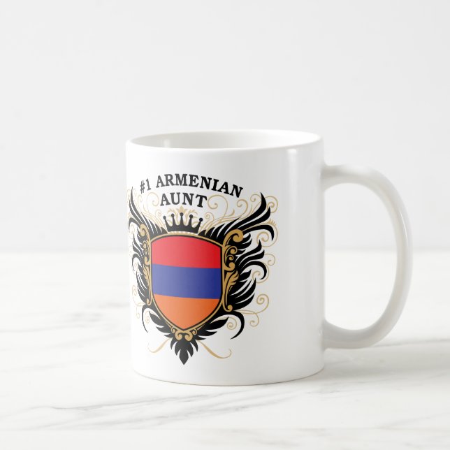 Caneca De Café Tia arménia do número um (Direita)