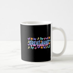 Caneca De Café Tia Avó da Família Borboleta da Menina de Aniversá