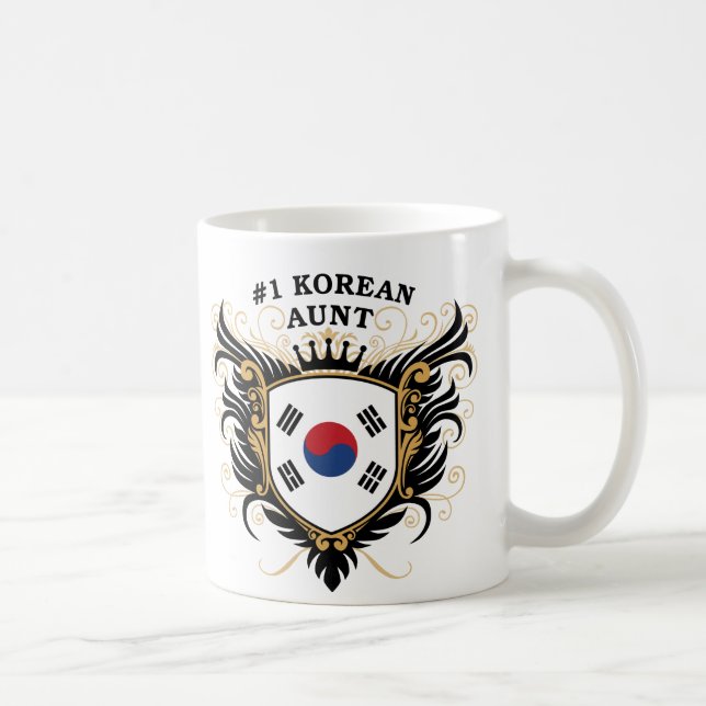 Caneca De Café Tia coreana do número um (Direita)