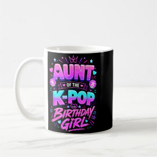 Caneca De Café Tia da garota do K Pop aniversariante Pop Coreano