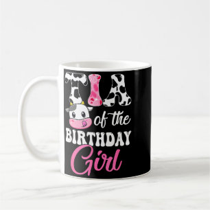 Caneca De Café Tia da Menina do Fazendeiro Vaca de 1º Aniversário