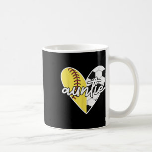 Caneca De Café Tia de Bola Softbol Futebol Mãe Jogadora