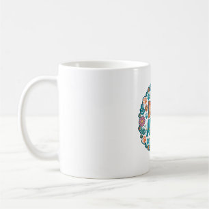 Caneca De Café Tia de Cachorro Tipografia Retro Presente para Ama