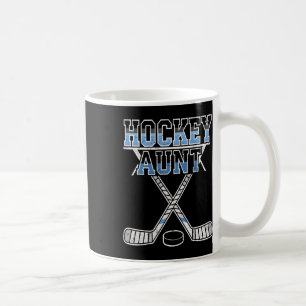 Caneca De Café Tia de hóquei no gelo Orgulhosa Tia do Jogador Gol