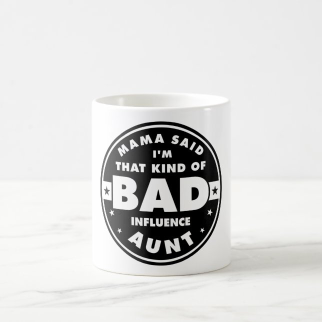 Caneca De Café Tia de Influência Má (Centro)