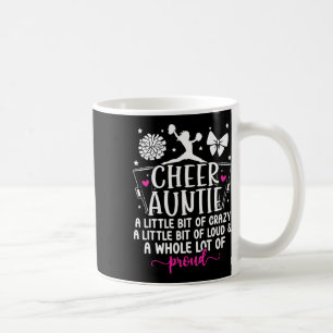 Caneca De Café Tia de torcida Tia orgulhosa de uma líder de torci