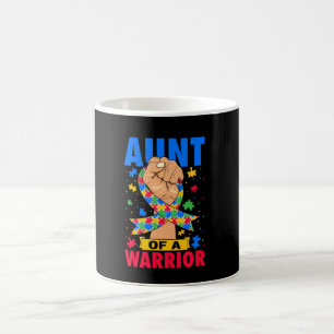 Caneca De Café Tia De Um Guerreiro Dia De Conscientização Do Auti