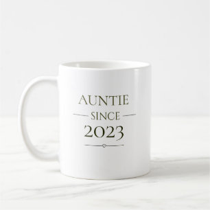 Caneca De Café Tia Desde Personalizado Ano Mínimo Papel Familiar