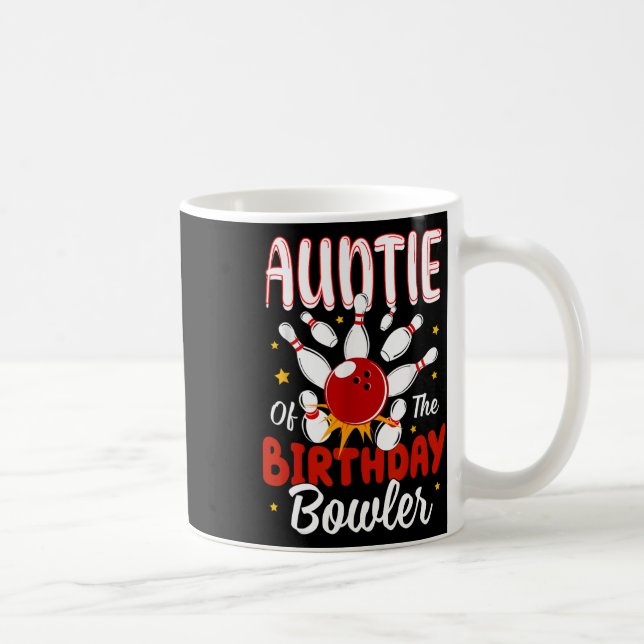Caneca De Café Tia Do Birthday Bowler Kid Party Ce (Direita)