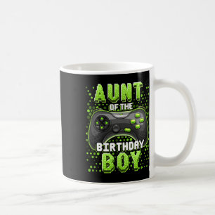 Caneca De Café Tia Do Garoto De Aniversário Que Corresponde Ao Jo