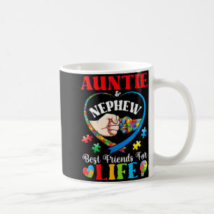Caneca De Café Tia e Sobrinho Melhores Amigos Para a Vida Suporte