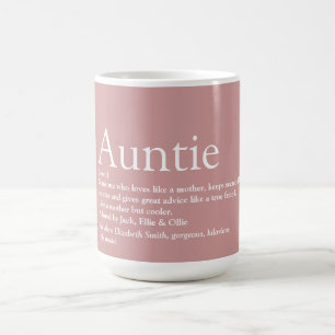 Caneca De Café Tia Favorita Tia Definição Rosa Divertido