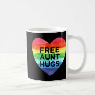 Caneca De Café Tia Gratuita Abraça Orgulho de Bandeira LGBT Mês d