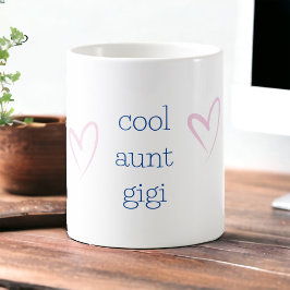 Caneca De Café Tia legal Melhor Tia Nova Personalizada