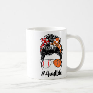 Caneca De Café Tia Life Sell Sketll Tia Messy Bun Dia de as mães