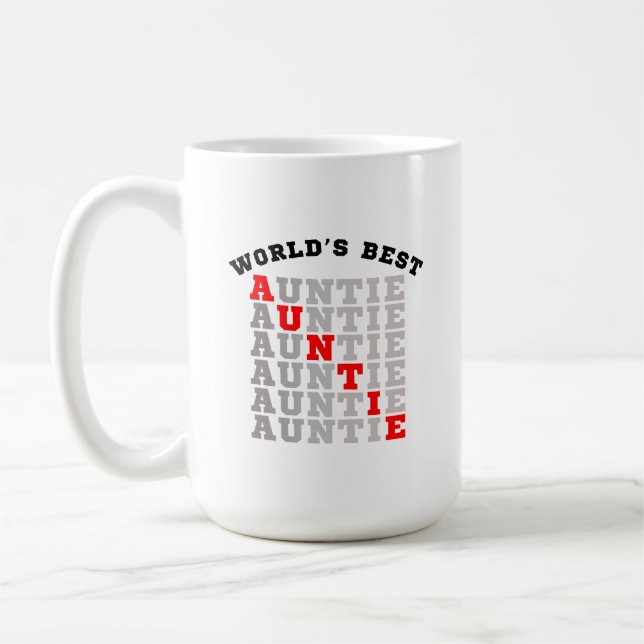 Caneca De Café Tia Melhor do Mundo (Esquerda)