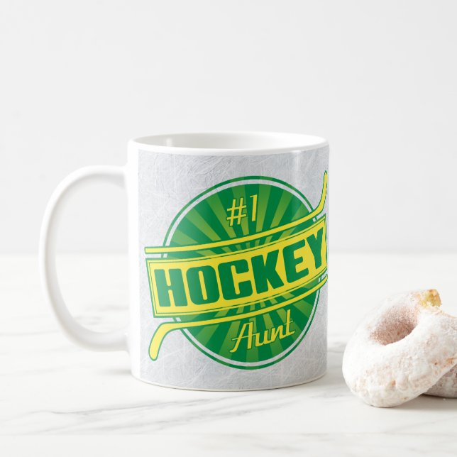 Caneca De Café Tia Mug de Hockey Número 1 (Com Donut)