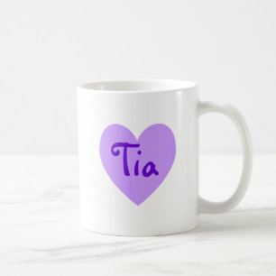 Caneca De Café Tia no roxo